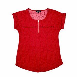 (Up To 50% Off SALE)  Lily Morgan Patterned Short Sleeve Top